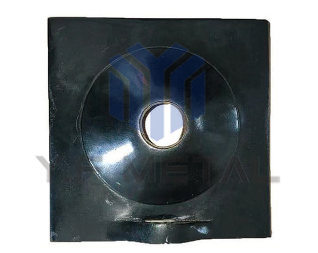 W-shaped rock bolt support plate